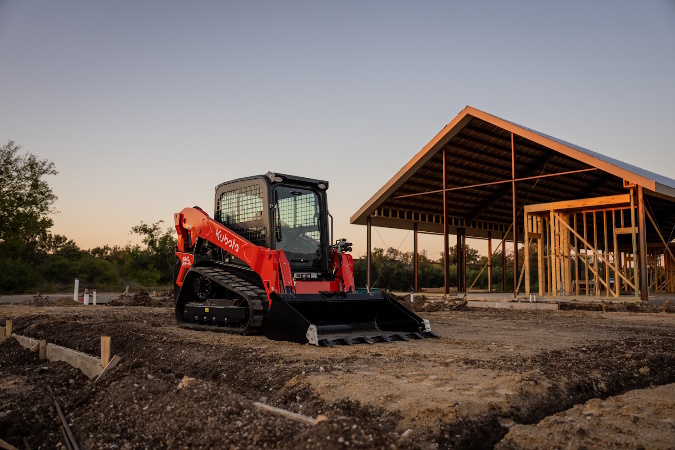 Kubota compact track loader on a jobsite